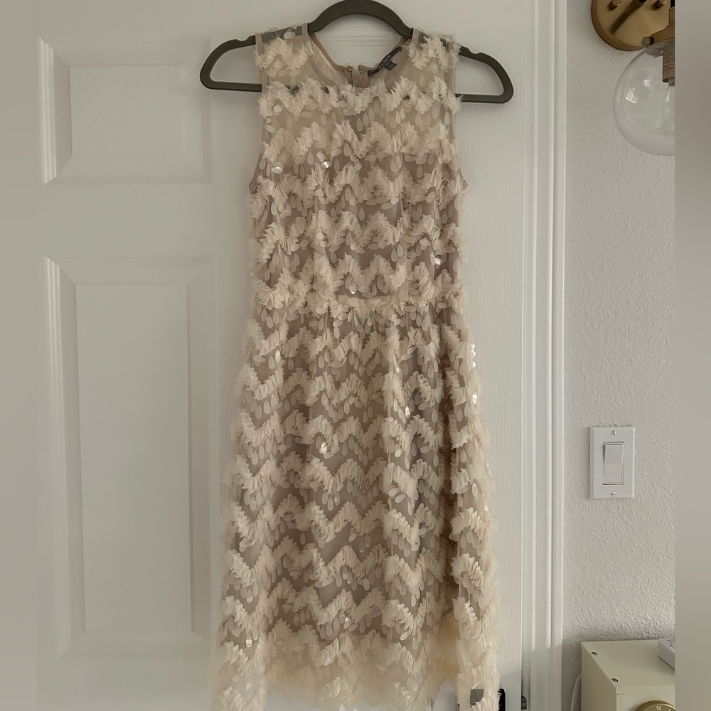 Anthropologie Blue Tassel Priscilla Dress